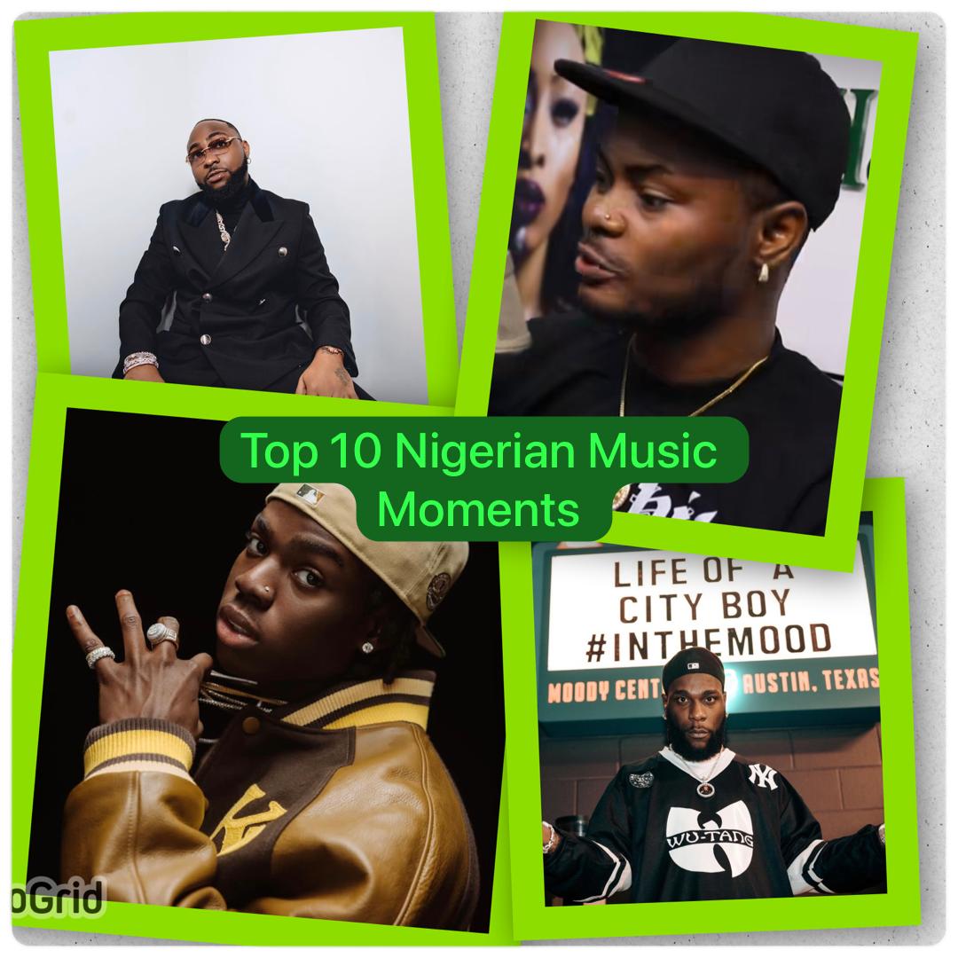 Top 10 Nigerian Music Moments in 2023