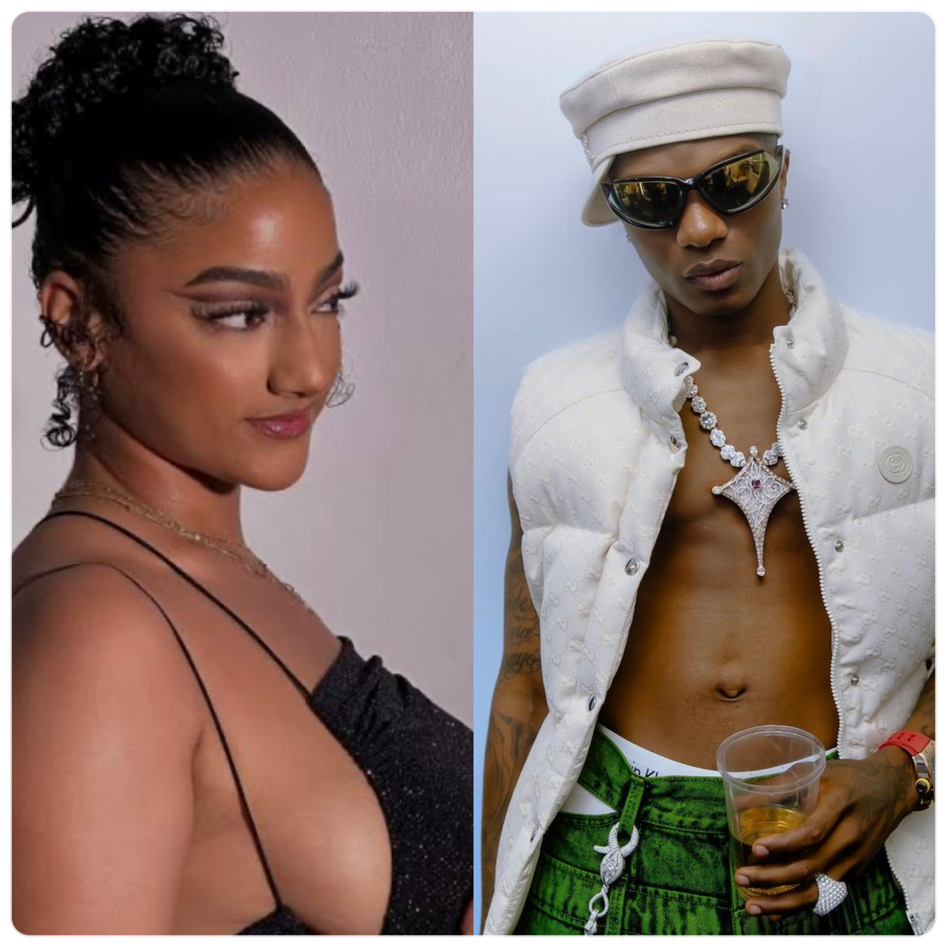 Sophie Rammal and Wizkid