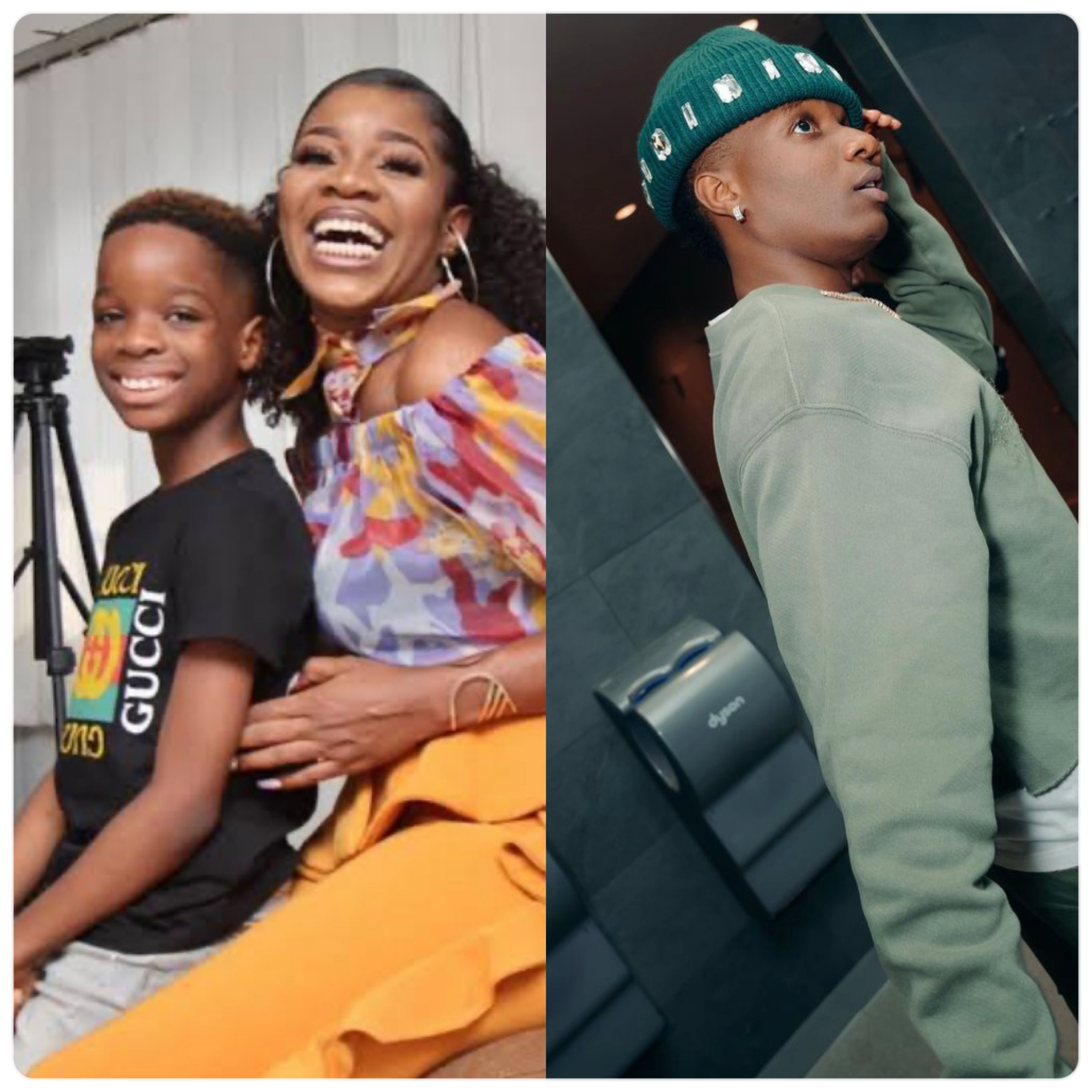 Oluwanishola Ogudu and Wizkid 