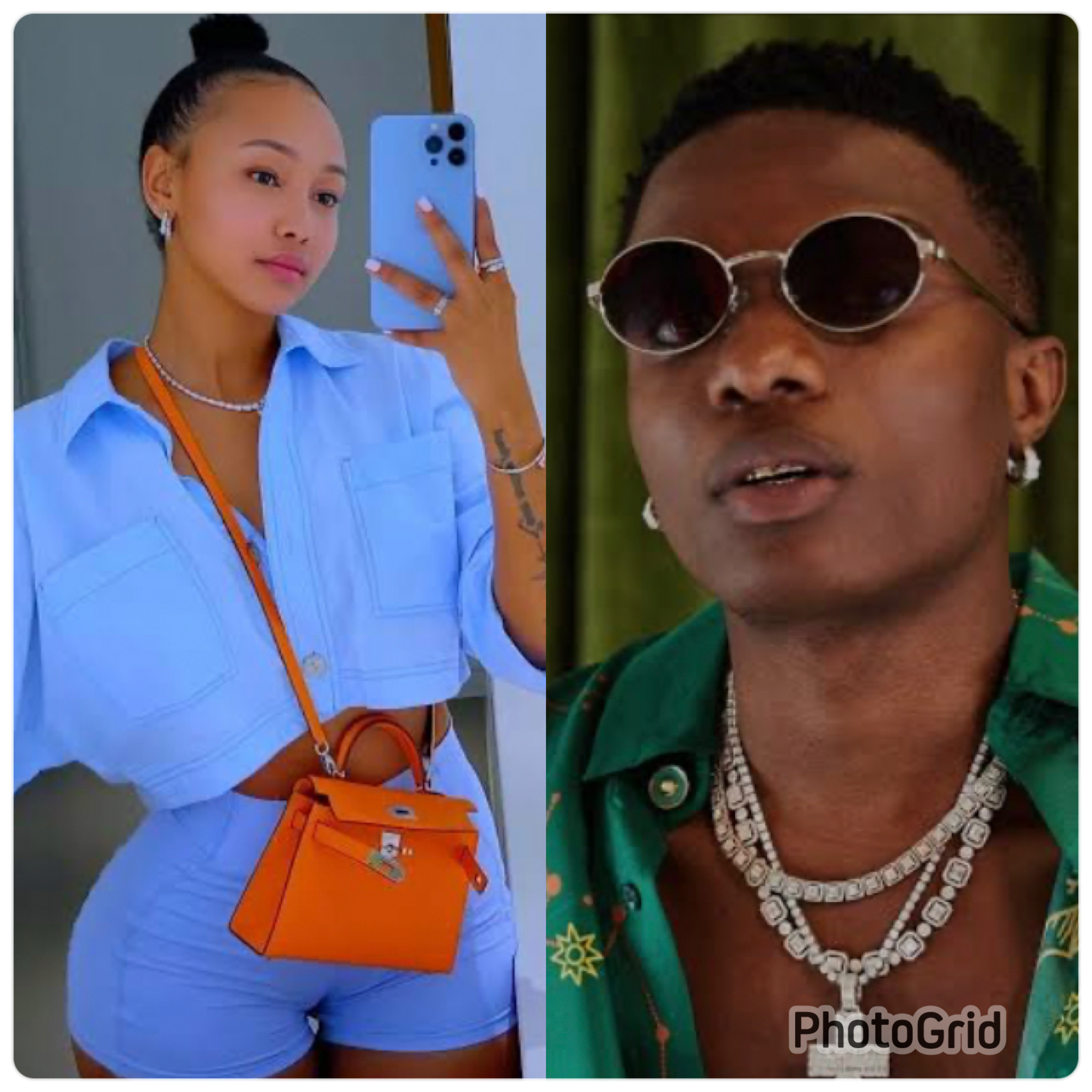 Huddah Monroe and Wizkid 