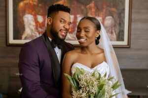 Kunle had a wedding photo shoot with wife as they are fully engaged 