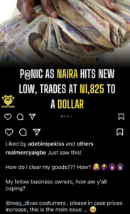 Actress Mercy Aigbe cries out as Naira falls to 1,800 per Dollar