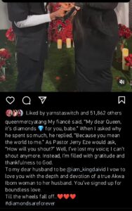 BBNaija’s Queen loses her voice as she reveals her man proposed to her with a diamond ring