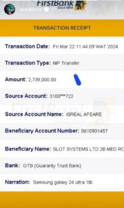 Isreal DMW mocked as he posts N2.7M receipt of his new phone