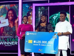 BBNaijaAllStars: Ilebaye Wins the 120M prize