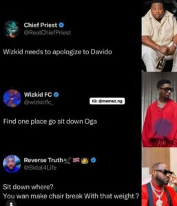 Chief Priest is fired by Wizkid after he demands an apology for Davido