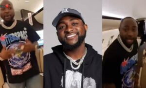 Davido flaunts newly purchased ₦102 billion Bombardier private jet interior