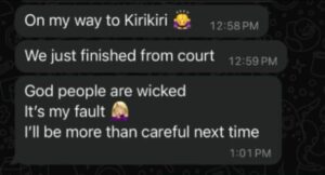 Nickie Dabarbie lands in KiriKiri prison