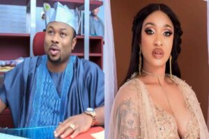 Drama as Churchill includes Tonto Dikeh’s son in his celebration