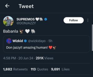 Don Jazzy acknowledges Wizkid as he forgives his disrespect