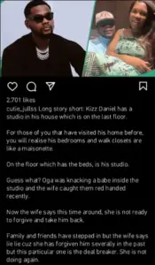 Kizz Daniel’s marriage reportedly collapses over alleged infidelity