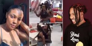 BBNaija Kassia Shouts In Shock As Fairme Rubs His P3nis on her